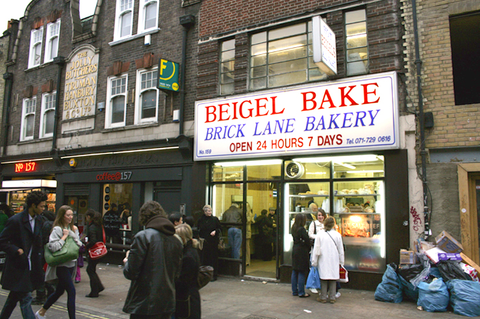 Die Beigel Bake Bäckerei in Shoreditch in London