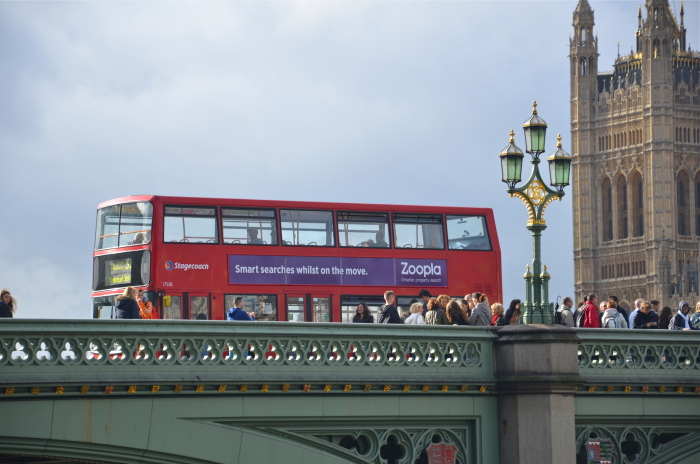 A typical red London Bus