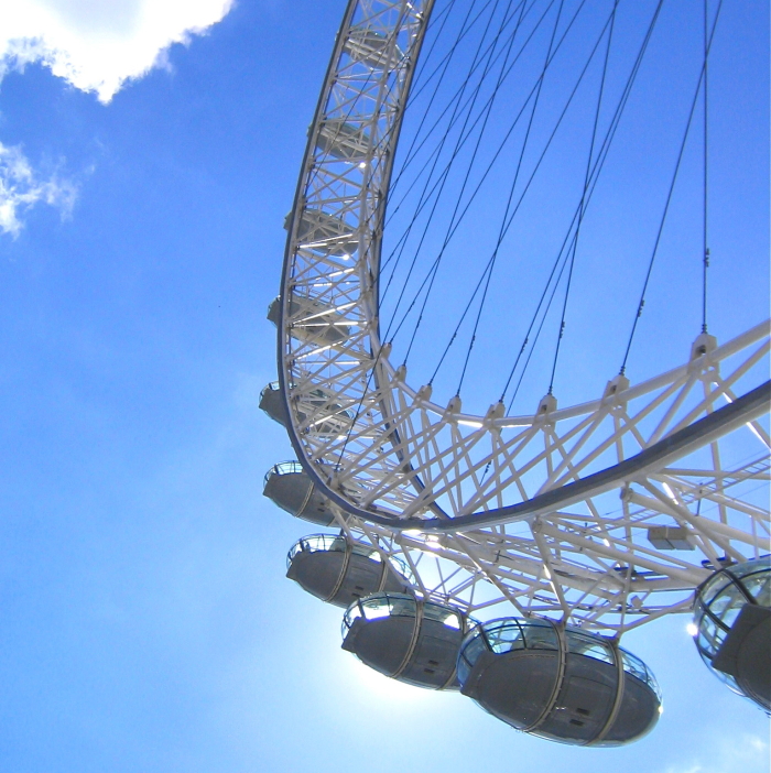 Das London Eye Riesenrad in Englands Hauptstadt
