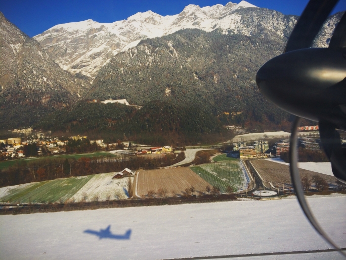Abflug am Innsbruck Airport