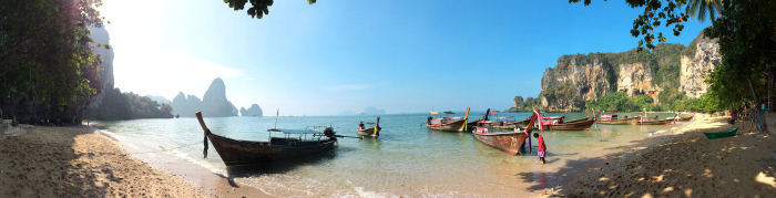 Ton Sai Beach in Thailand Panorama