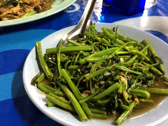 Foods in Thailand Morning Glory