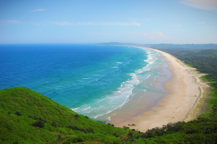 Backpacking Australien wie hier in Byron Bay 