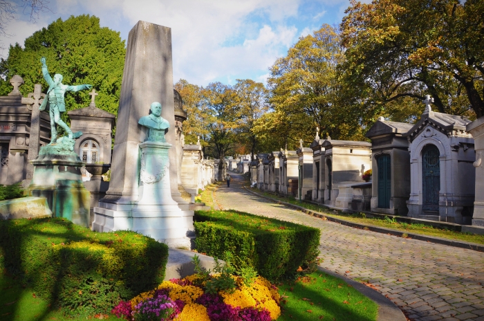 Graves at Pere Lachaise Cemetery