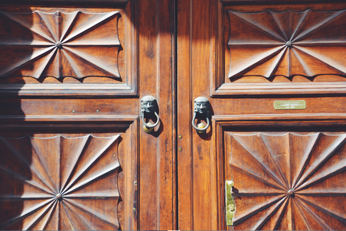 A wooden Door of Turin