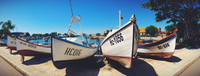 Fisher boats in Bulgaria