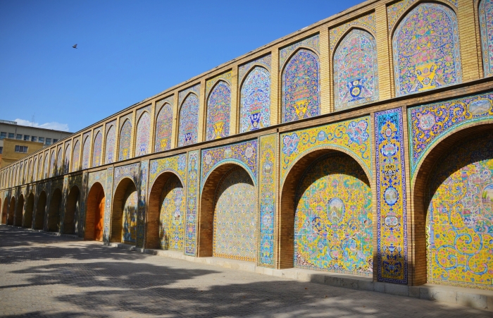 An alley in the Golestan Palace in Tehran