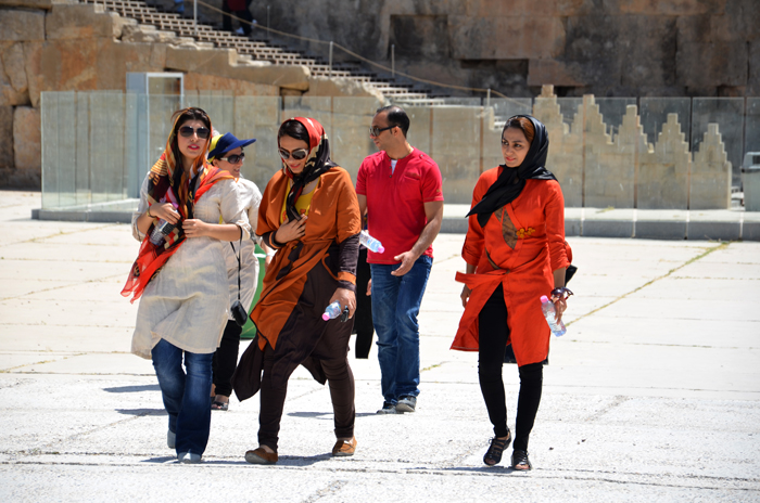 Well-dressed woman in Iran