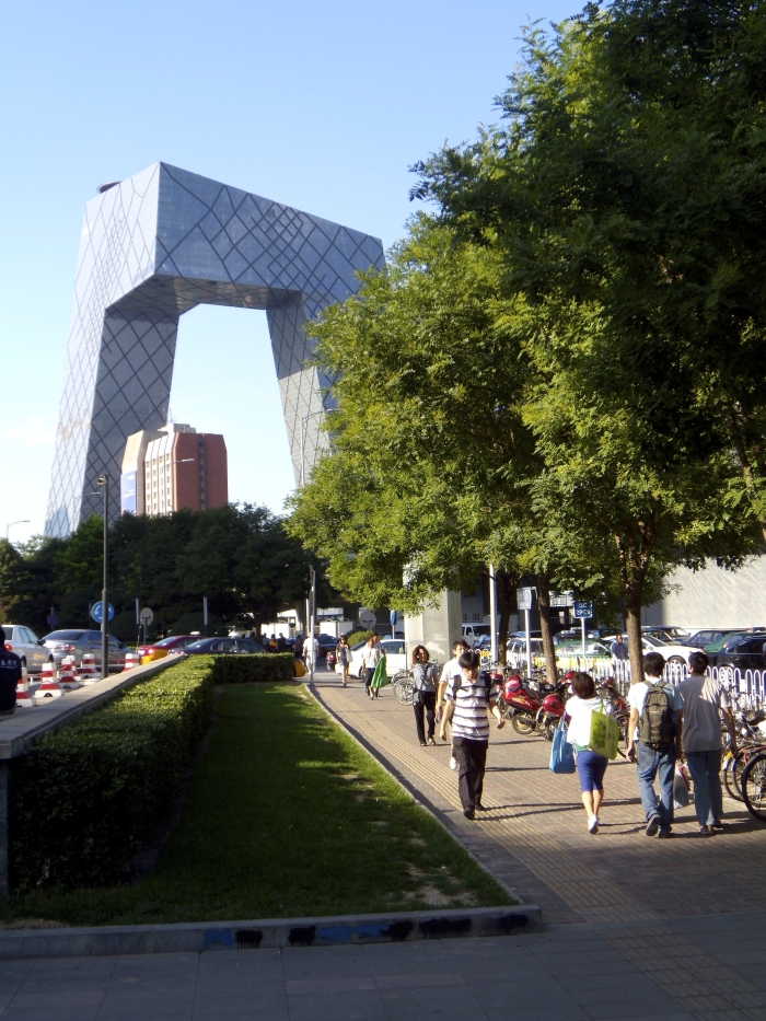 The CCTV Tower in Peking in China 