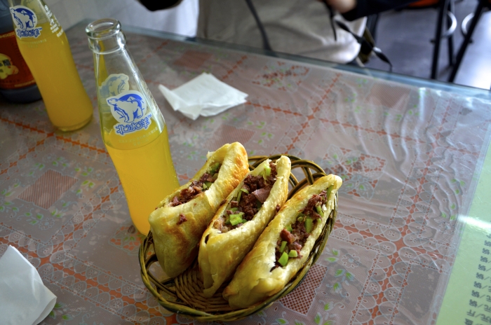 Donkey Burger in Peking in China