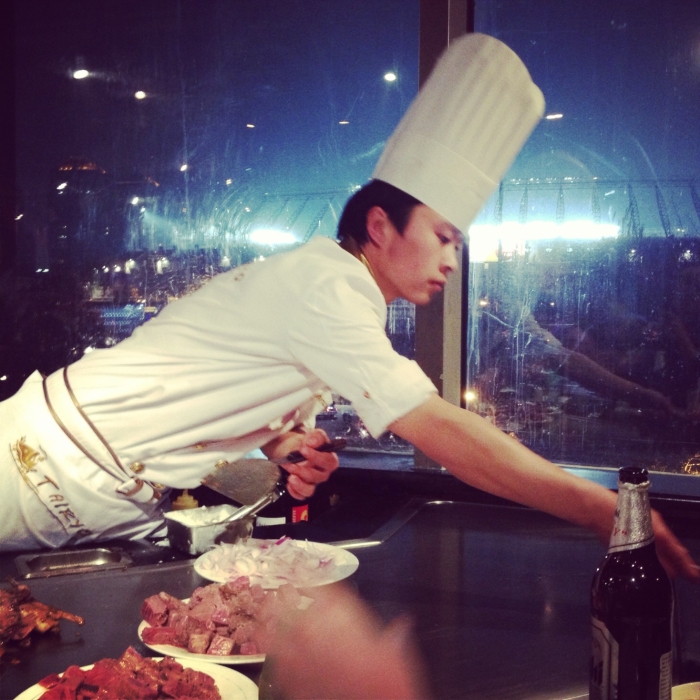 A japanese cook in Peking in China