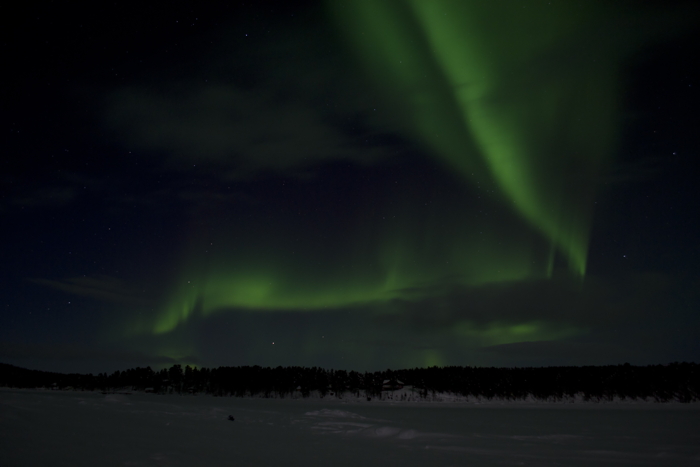 Northern Lights at Kiruna in Sweden