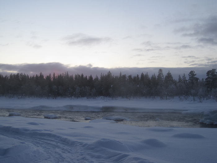 Before seeing the Northern Lights at Kiruna in Sweden