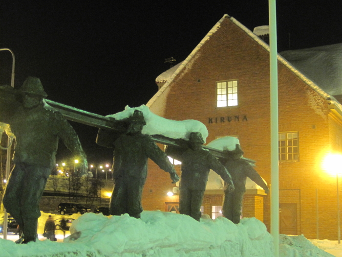 The main station of Kiruna in Sweden