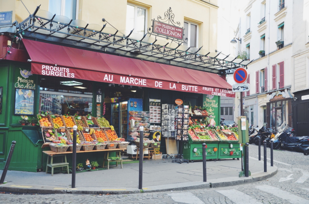 Ein Tag in Paris beim Gemüseladen von Amelie
